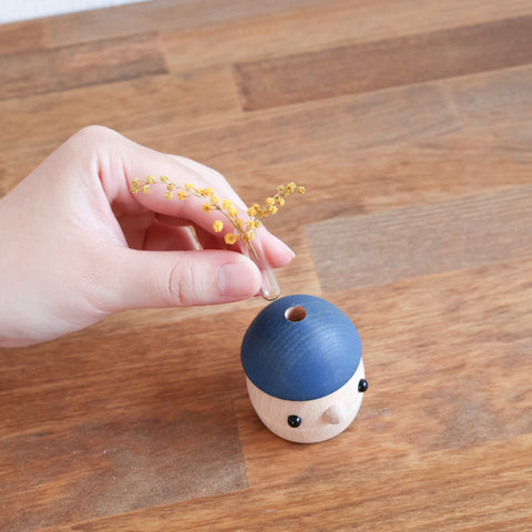 Donguri Korokoro Bud Vase – Wooden Flower Vase | Handmade in Japan