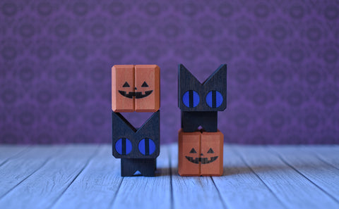 cat block halloween