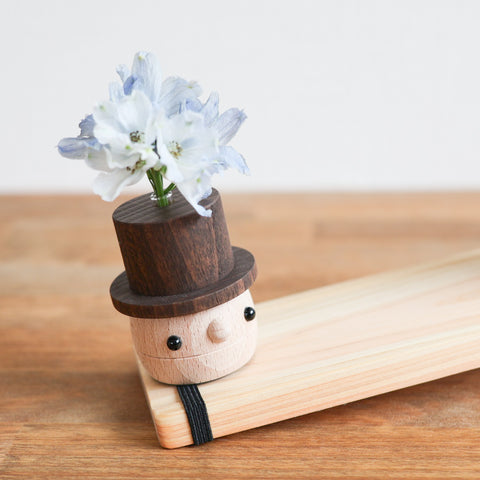 Donguri Papa Bud Vase – Wooden Flower Vase | Handmade in Japan
